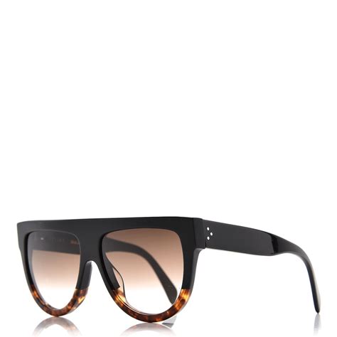 CELINE Shadow Sunglasses CL 41026/S Black Havana.